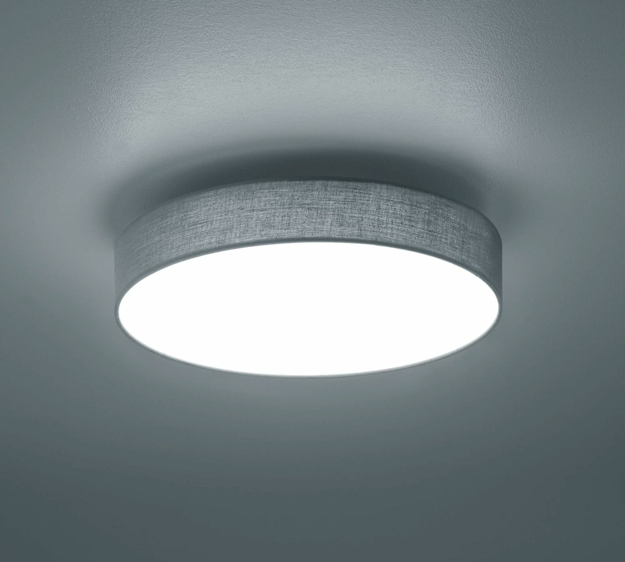 LED Ceiling light 1-flame Mixed fabric Metal Gray 2