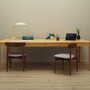 Vintage Desk Wood Beige 1980s 1