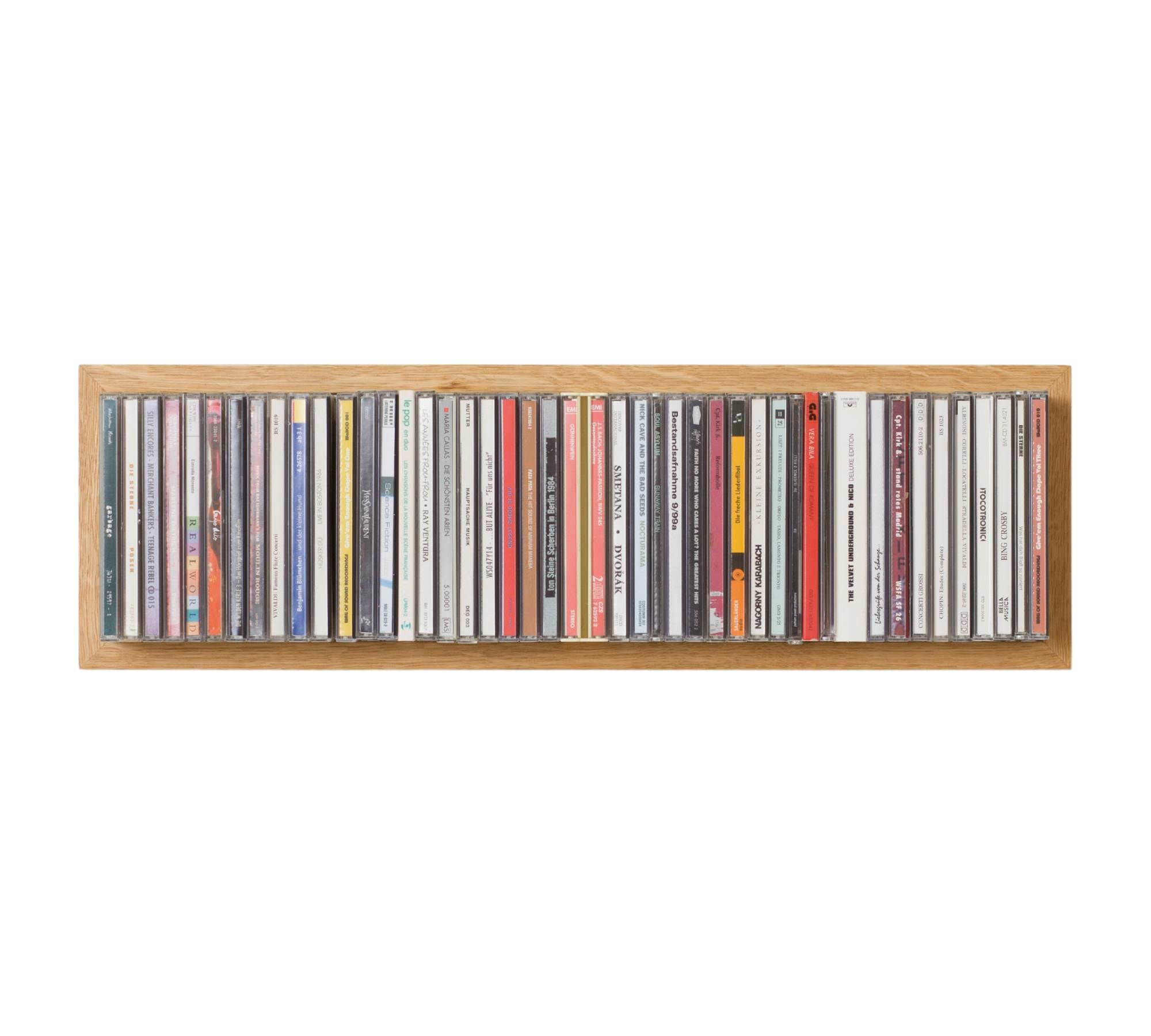 CD-Regal b-cd2 mit Eichenrahmen Ausstellungsstück 1