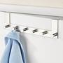 Celano Door Coat Rack Stainless Steel Silver 3