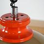 Hanging lamp Metal Orange 1970s 9