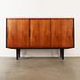 Highboard teak wood 1960s 1