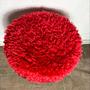 Plush Seat Stool 960s Red 1
