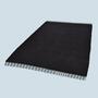 Teppich Baumwolle Schwarz 70x140cm 1