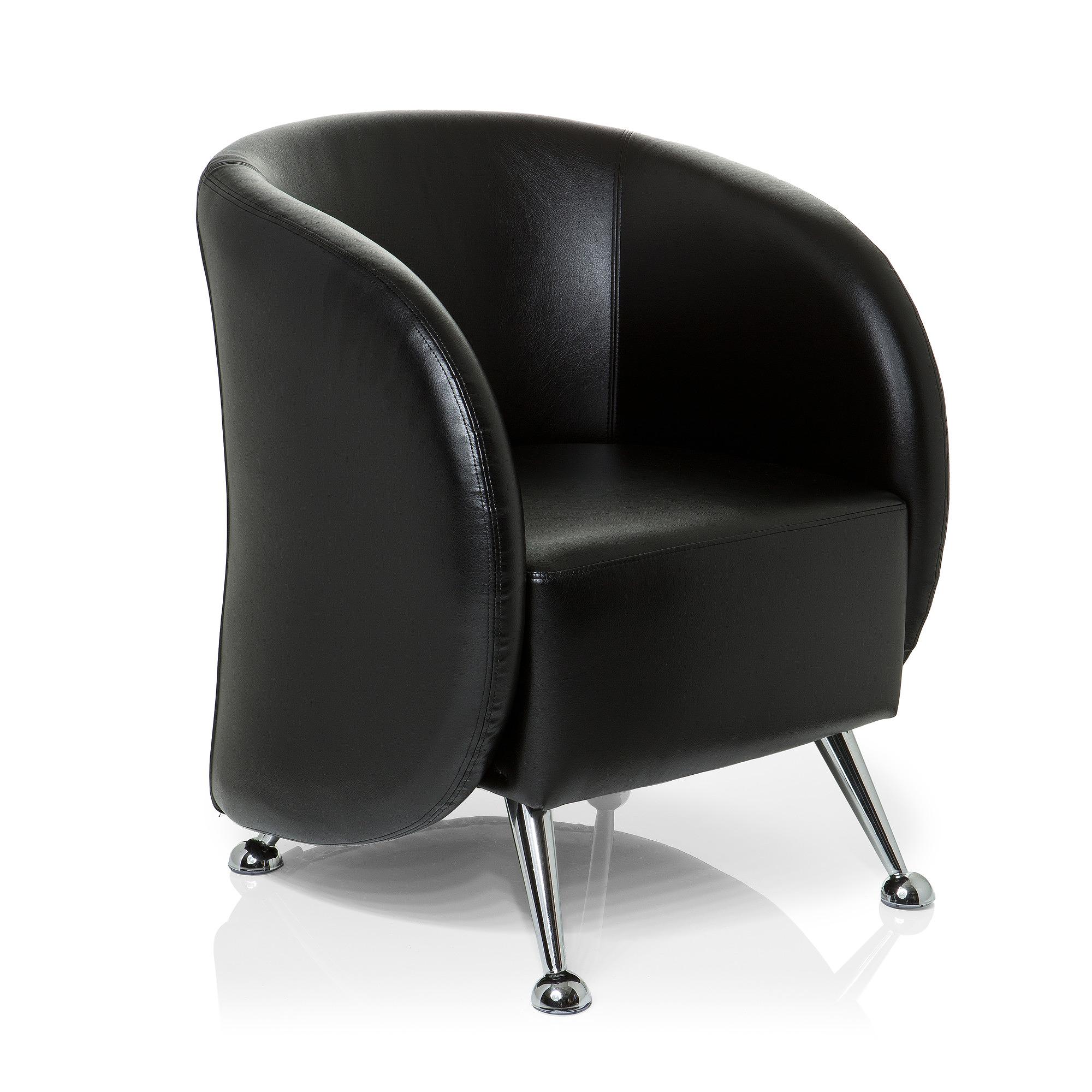 ST. LUCIA Office Chair Faux Leather Black 1