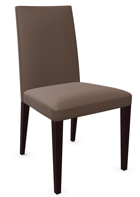 Anna Dining chair Faux leather Wood Brown 0
