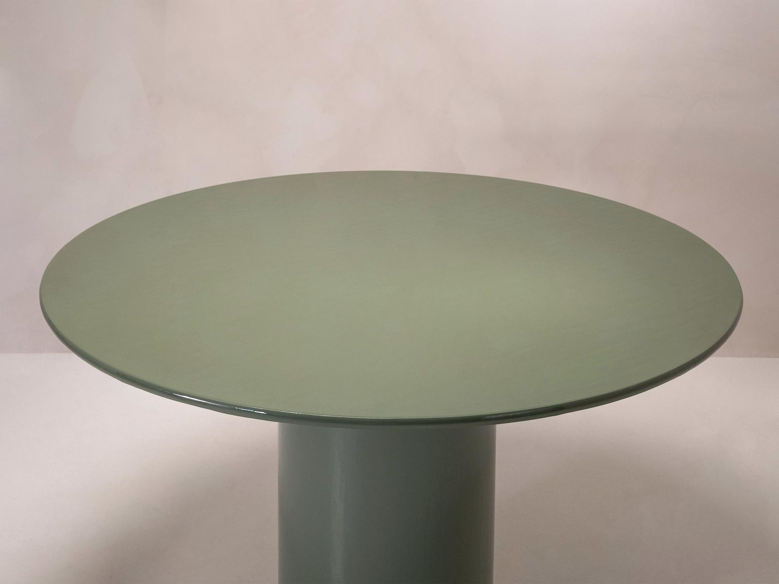 Clementin Side Table Metal Green 45x45 cm 1