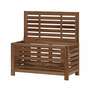 Gartenbox mit Sitzgelegenheit Holz Braun 3