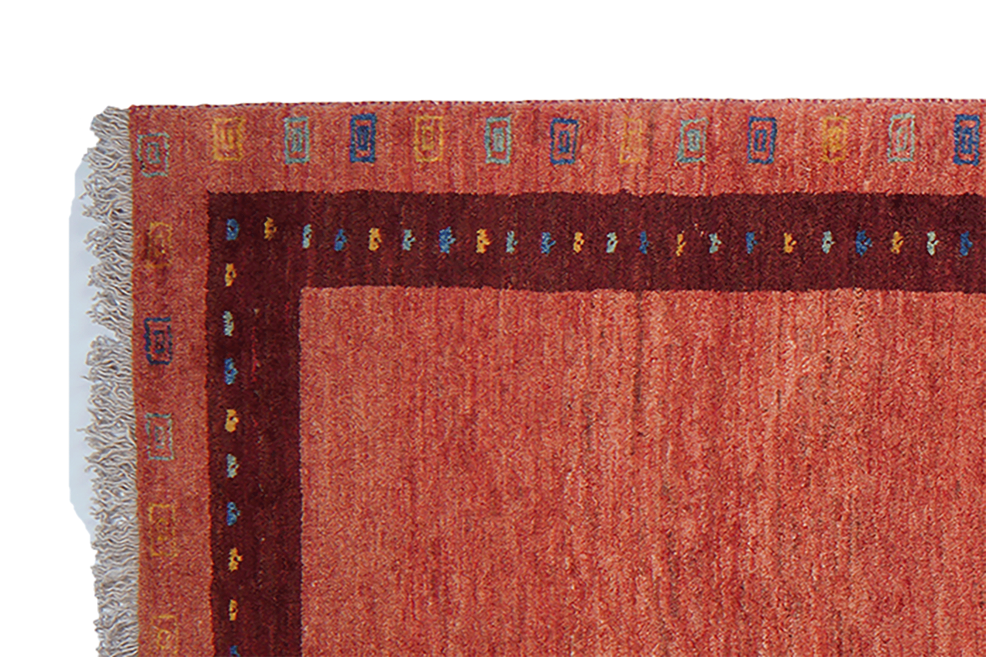 Gabbeh Teppich Wolle Rot 1