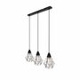 Pendant lamp 3-light iron black 2