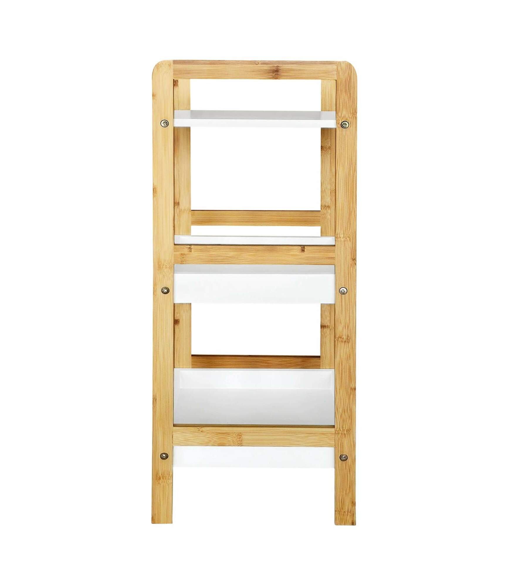 Regal Massivholz Weiß 2