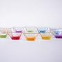 Glass bowl set  Multicolor  1980s 3