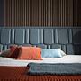 7067 Doppelbett Leder Grau 3