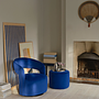 Judi Sessel Velour Lux Blue 1