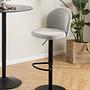 Carreras Bar Stool Bouclé Steel 1