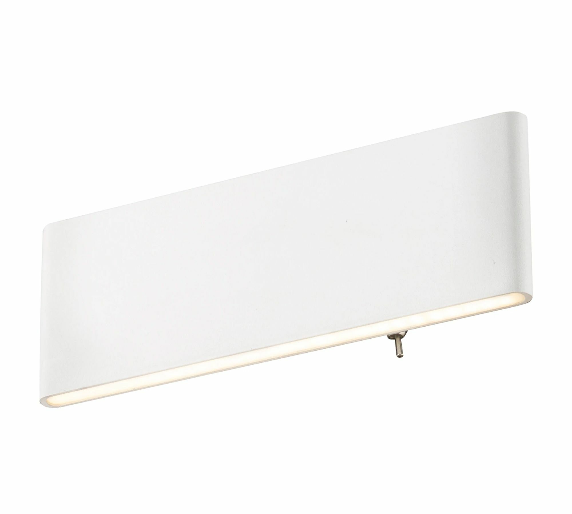 LED Wandleuchte1-flammig Aluminium Weiß 0