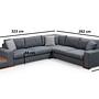 Loop 6 corner sofa Anthracite 5