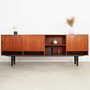 Vintage Sideboard Teakholz Braun 1970er Jahre 1