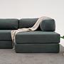 Comfort Schlafsofa Récamiere Rechts Petrol 3