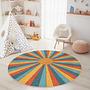 Tappeto per bambini Raggio di sole Multicolore ⌀120cm 3