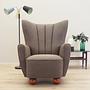 Armchair Textile Brown 1