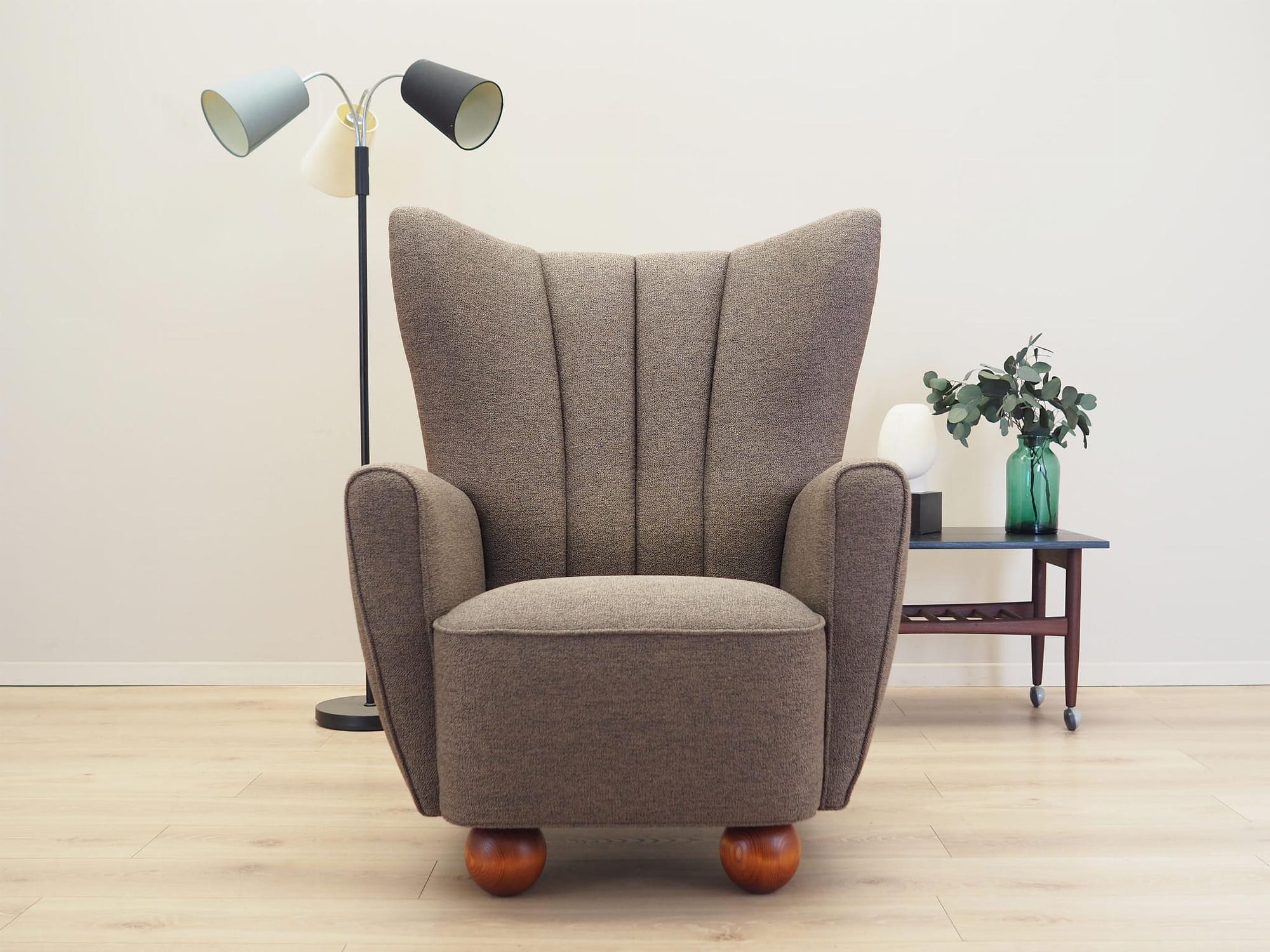 Armchair Textile Brown 1