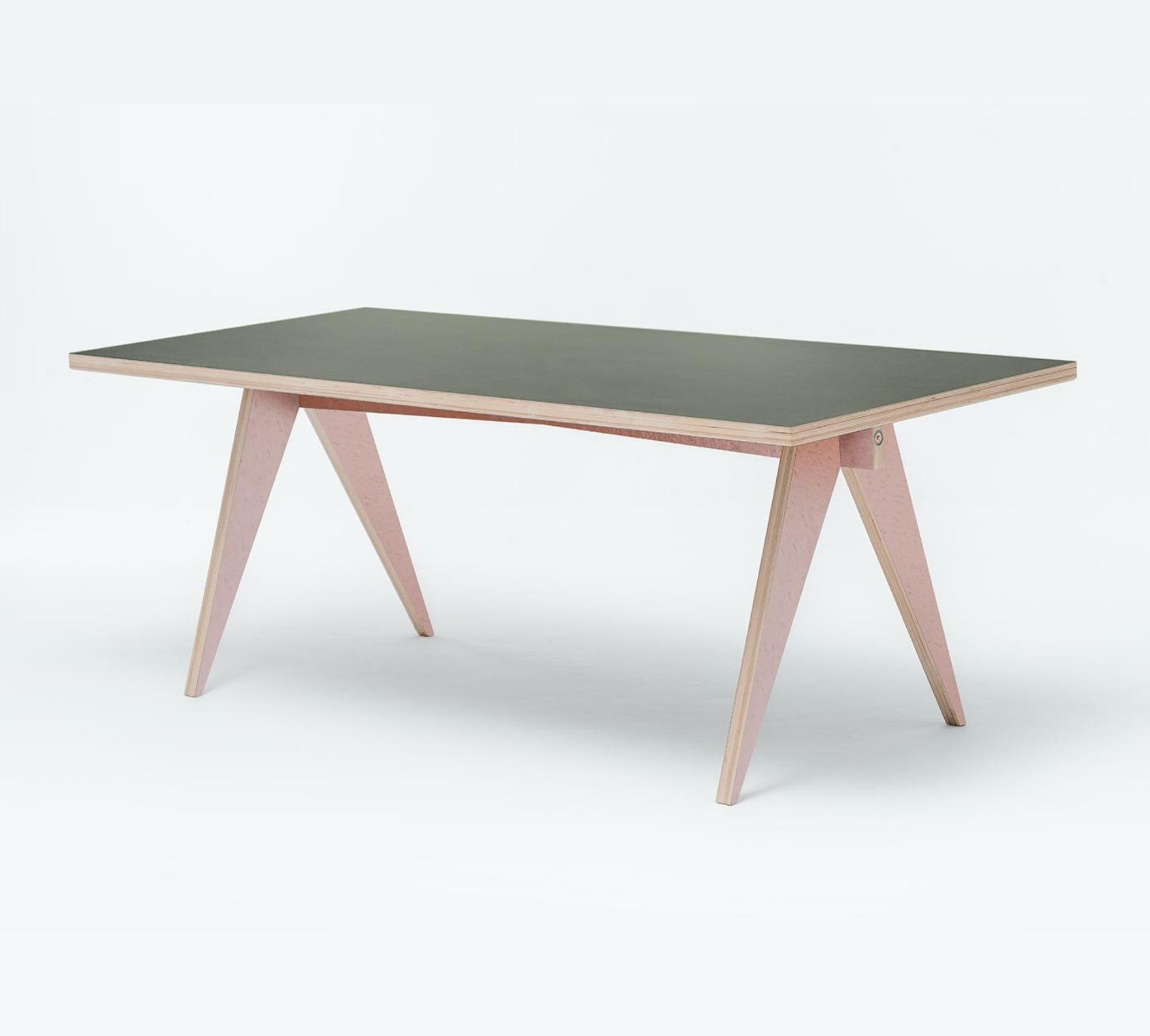 Handcrafted dining table St. Calipers Green 1