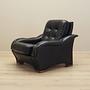 Armchair Faux Leather Black 1980s 5