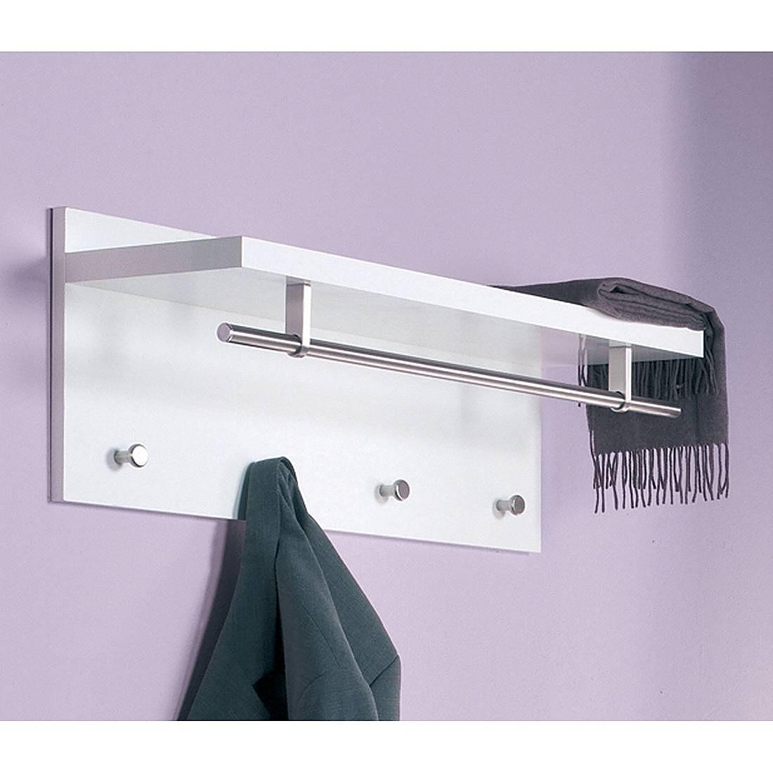 Wandgarderobe Yolo I Hochglanz Weiß 1