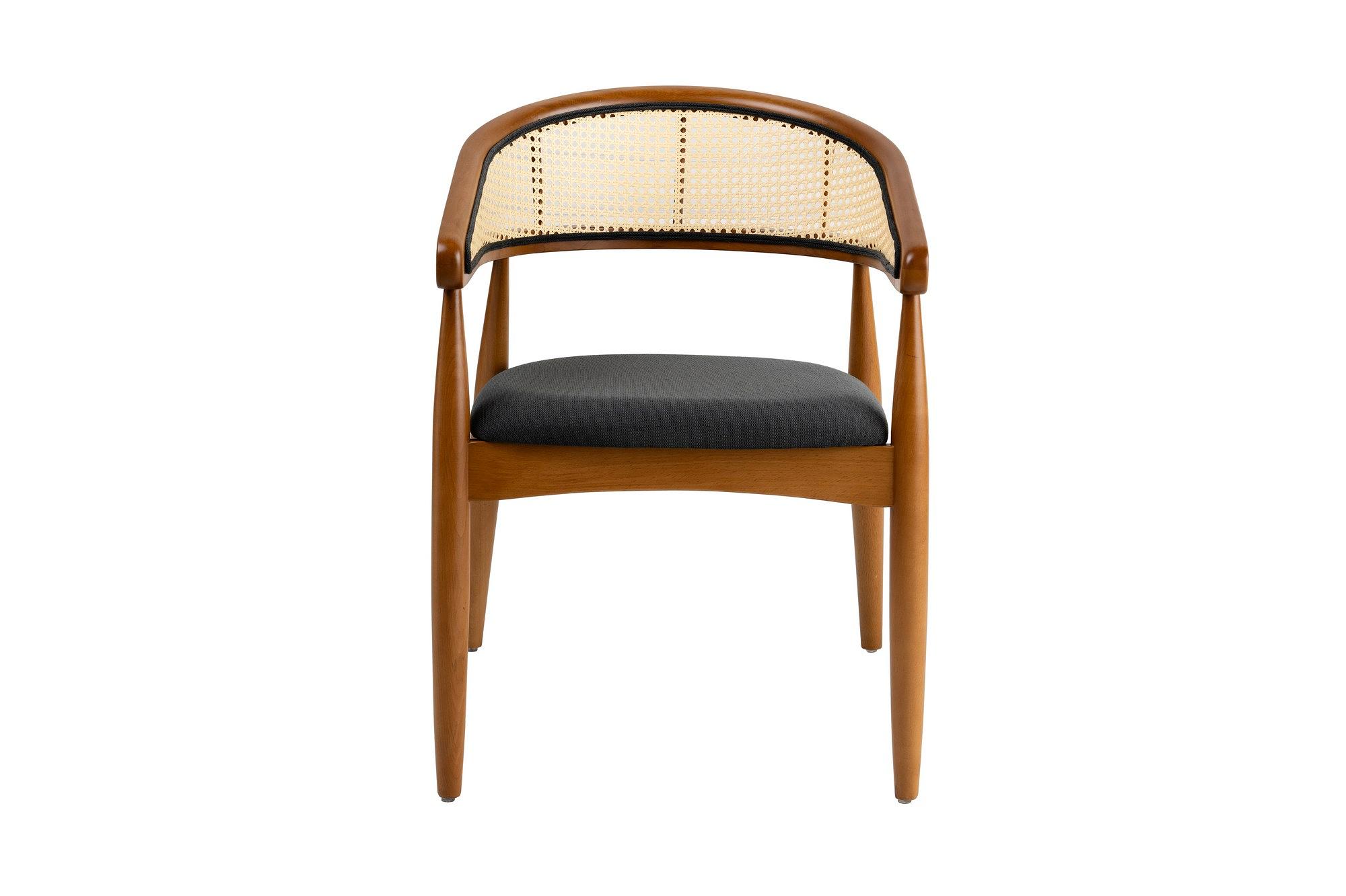 Lima Armlehnstuhl Holzfurnier Grau 2