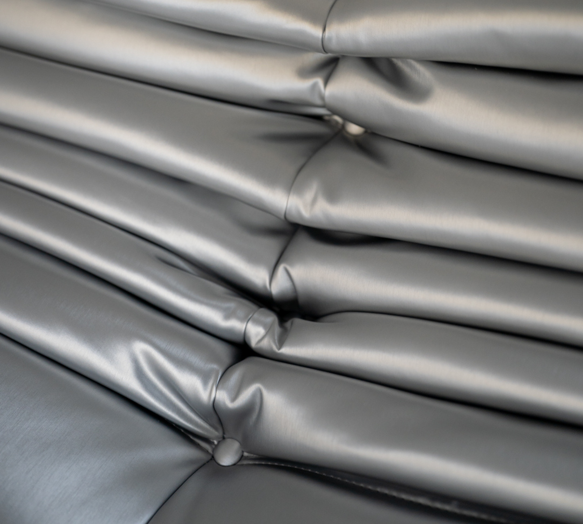 Togo Sofa 3-Sitzer Kunstleder Space Grau 6