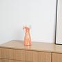 Glass vase orange 1960s 0