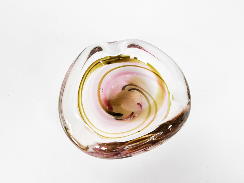 Vintage Aschenbecher Glas 1960er Jahre 1