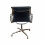 Vitra Eames EA208 Soft Pad Chair Leder Schwarz 1