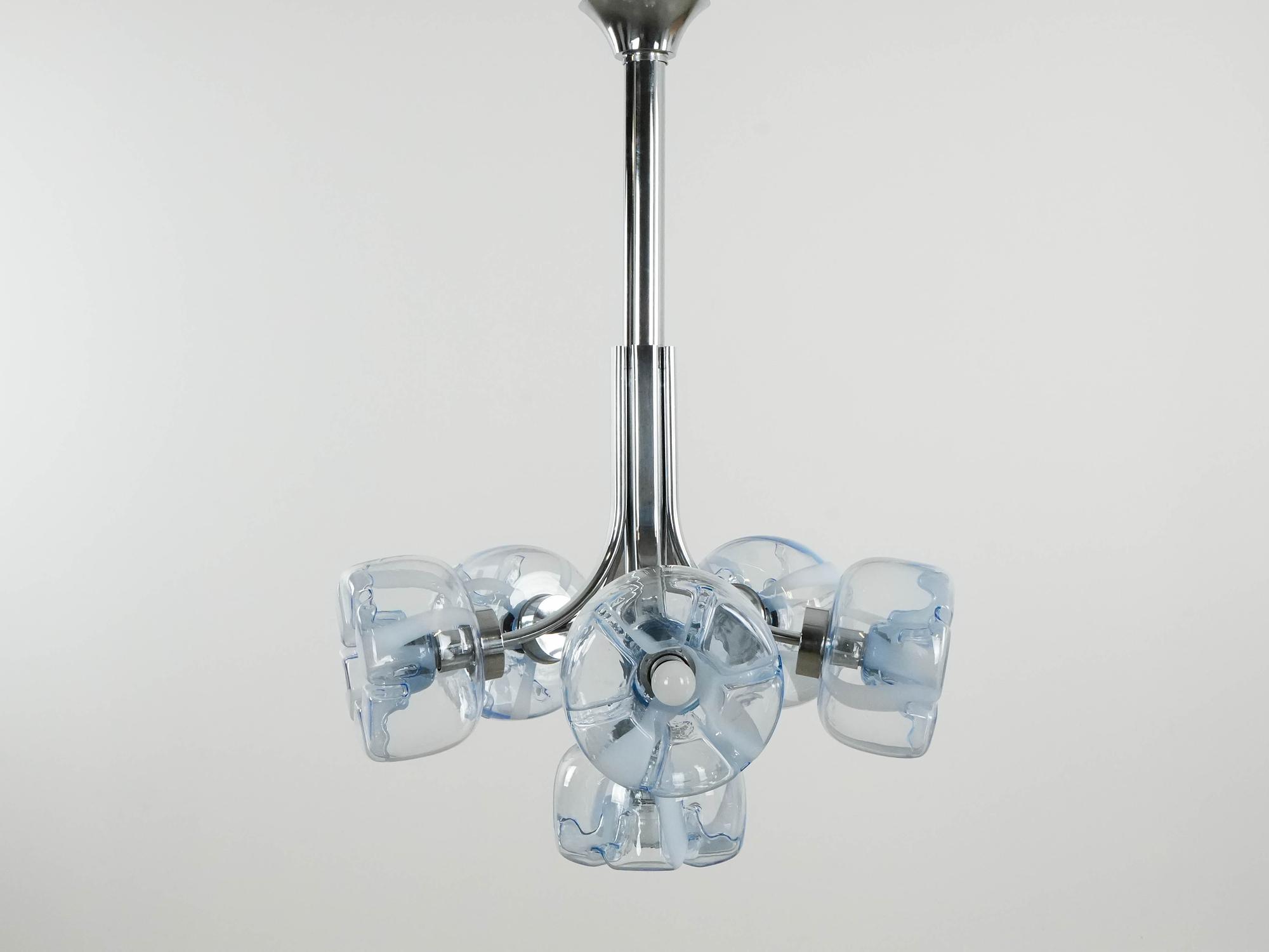 Chandelier Murano glass 1970s 8