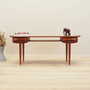 Vintage Coffee Table Teak Brown 1970s 1