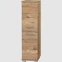 Hochschrank 2-türig Silberfichte Dekor Braun 0