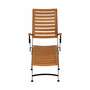 Gartenliege Holz Metall Braun 2