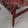 Vintage chair Teak wood Textile Multicolor 1970s  12