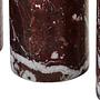 Salmo Set aus 3 Marmor-Teelichthaltern Rot 5