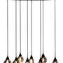 Pendant light smoked glass grey 0
