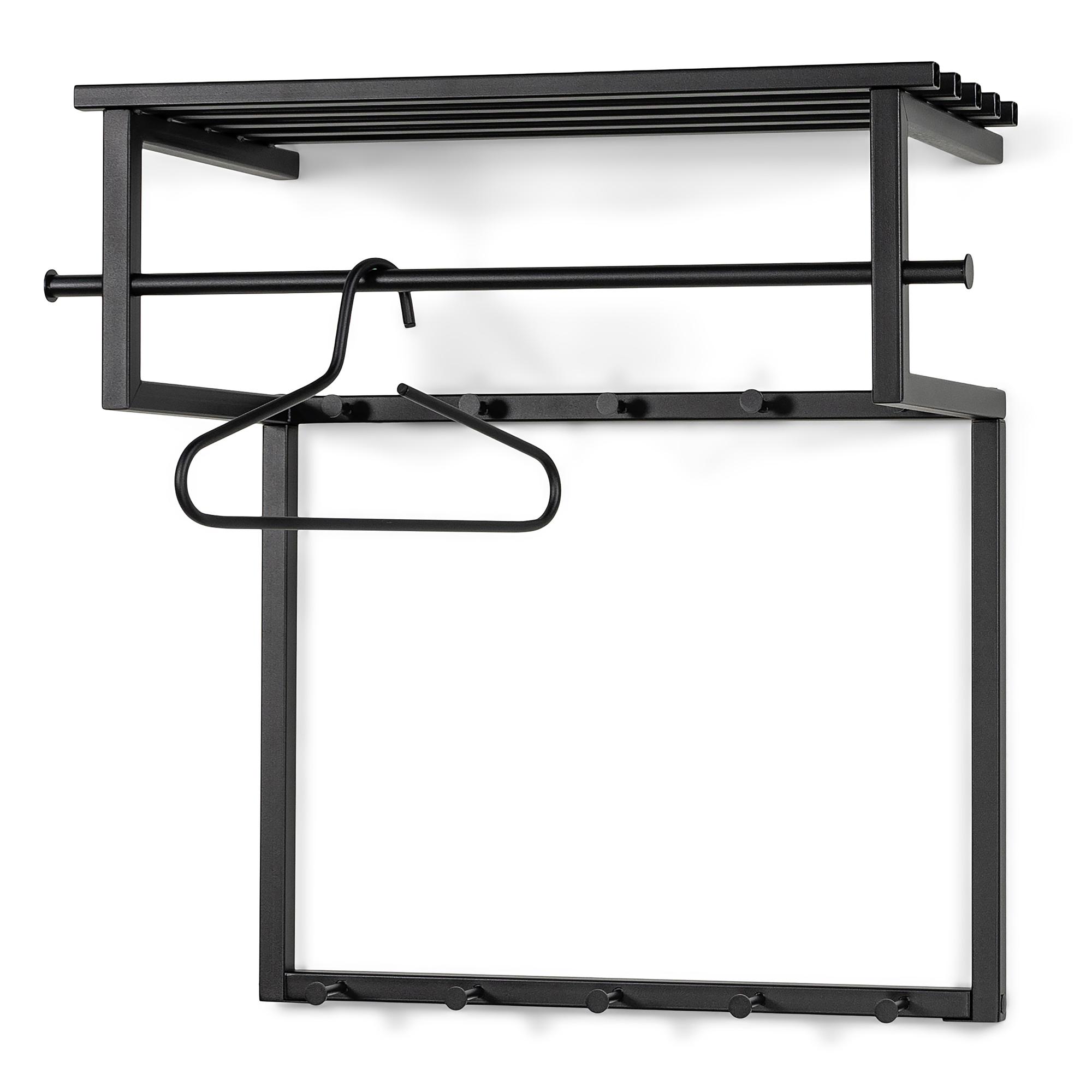 Norton Wandgarderobe Metall Schwarz 1