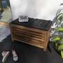 Gartenbox mit Sitzgelegenheit Holz Braun 0