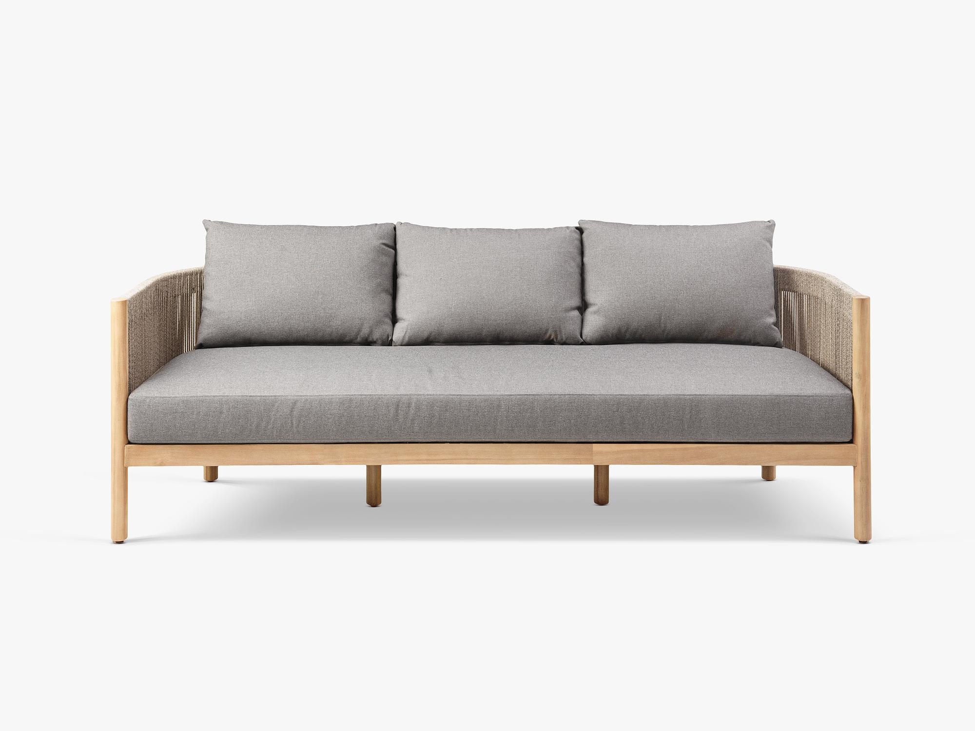 Majorelle Outdoor Sofa 3-Sitzer Polyester Sand 1