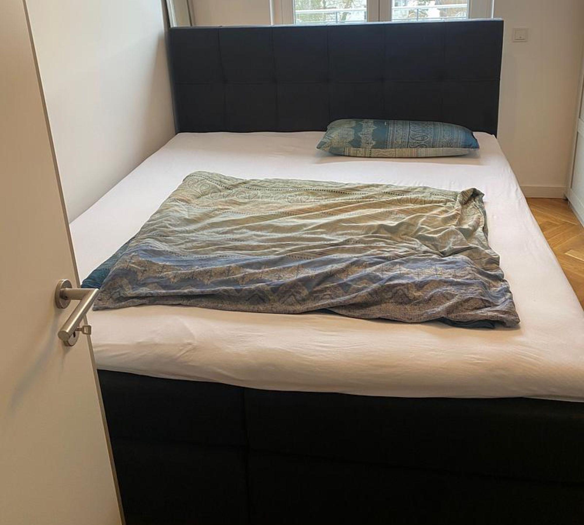 Boxspringbett Grau 180x200 cm 0