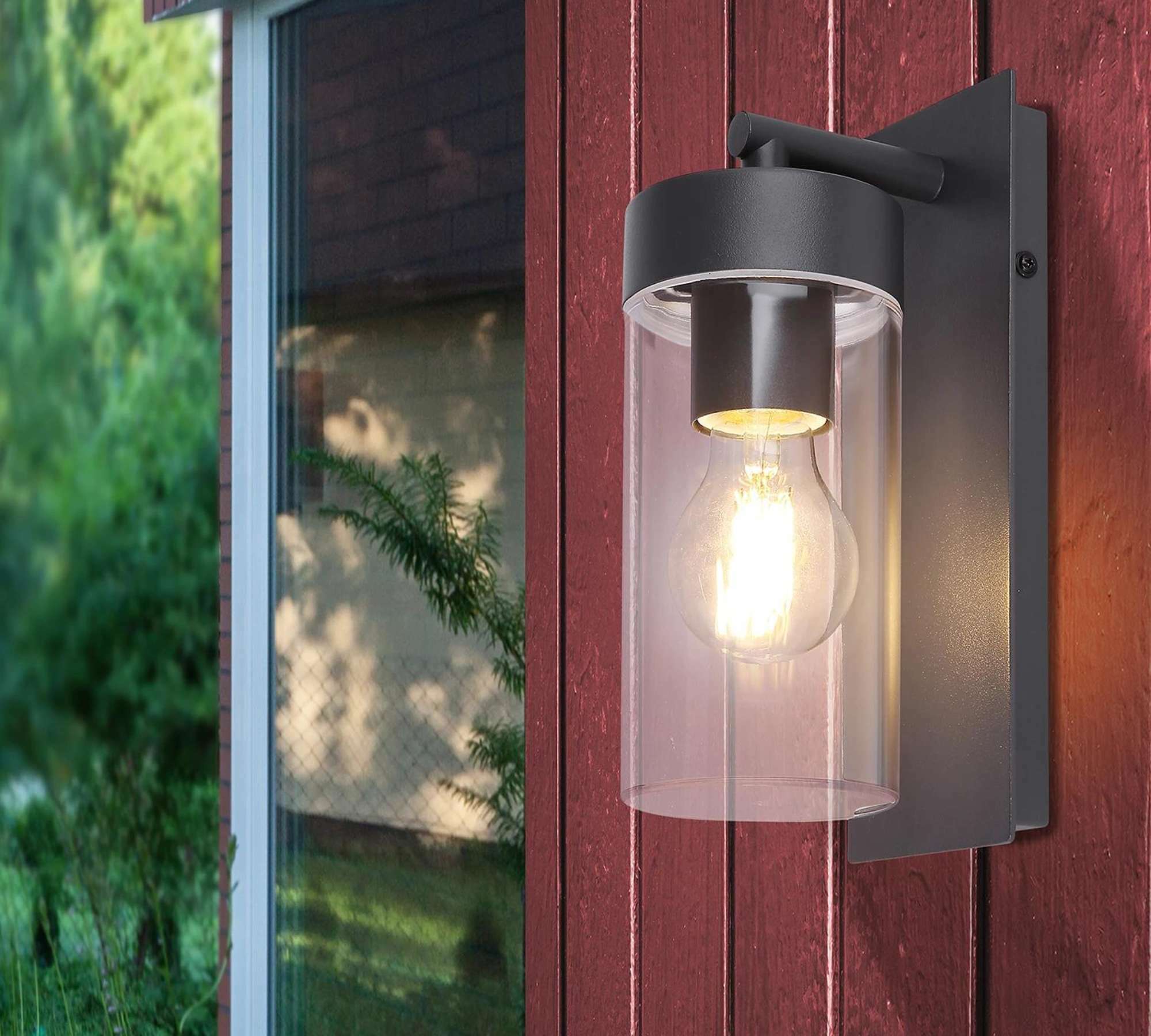 Wall light 1-bulb Metal Plastic Black 3