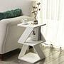 Albeni Side Table Wood Veneer White 4