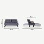 Sando Sofa bed 2-seater Grey 6