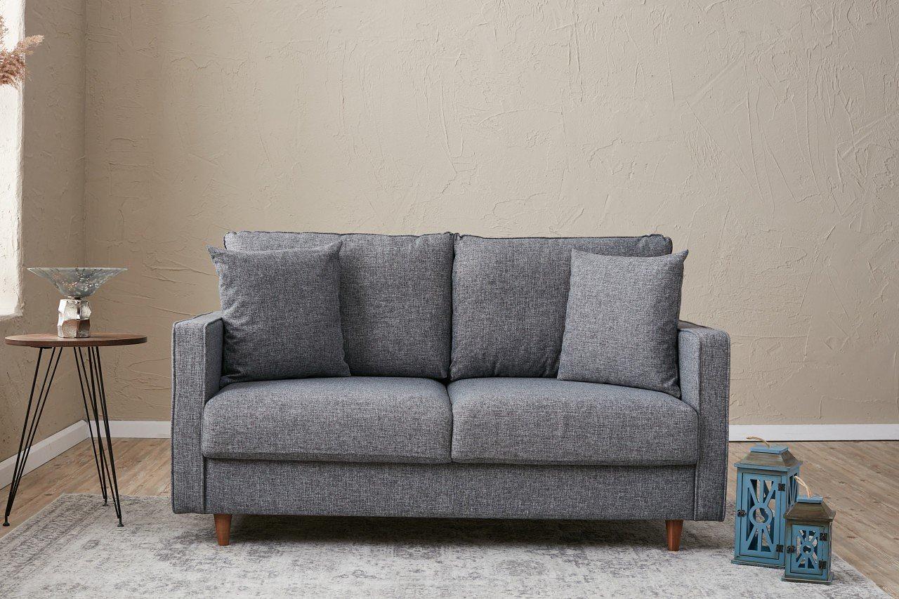 Eva Sofa 2-Sitzer Grau 0