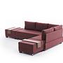 Fly Corner Sofa Right with 2 Ottomans Red 5